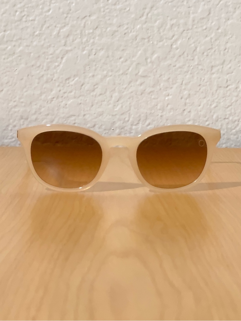Electric TXOKO Acetate Transparent Frame and Gold Arm Sunglasses with Brown Lens